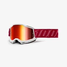 100 % ОКУЛЯРИ МОДЕЛЬ ACCURI 2 REDLINE - MIRROR RED LENS - КОЛІР CZERWONY/BIALY СКЛО ЧЕРВОНА ЗЕРКАЛО