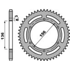 ЗАДНЯ ЗІРКА PBR 830 41 C45 HUSQVARNA TE 410 '01-02, TE 610 '01-04, SM 610 '98-04 (LANC. 520)