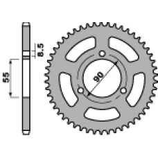 ЗАДНЯ ЗІРКА PBR 4575 47 F RIEJU 50 03-10 (JTR1077.47) (LANC. 420)
