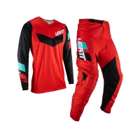LEATT (НОВИНКА 2023) КОМПЛЕКТ (КОМПЛЕКТ) СОРОЧКА + ШТАНИ MOTO RIDE KIT 3.5 RED КОЛІР CZERWONY/CZARNY/NIEBIESKI РОЗМІР M