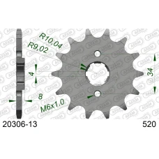 AFAM 2026/04 ШЕСТЕРНЯ ПЕРІД 267 13 HONDA CRF 230L '08-'10, XL 250R '84-'97 (JTF287.13) (LANC. 520)