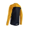 LEATT (НОВИНКА 2024) СОРОЧКА ROWEROWA MTB GRAVITY 4.0 JERSEY GOLD КОЛІР ZLOTY\/CZARNY РОЗМІР L - зображення 7