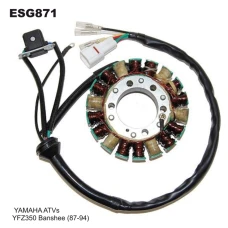 ELECTROSPORT UZWOJENIE ГЕНЕРАТОР (STATOR) YAMAHA YFZ 350 BANSHEE (87-94) ( Z IMPULSATOREM)