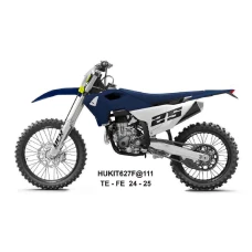 UFO 2025/04 КОМПЛЕКТ ПЛАСТІКОВ (ПОВНИЙ KIT) Z OSLONAMI ТЕЛЕСКОПІЧНИЙ (АМОРТИЗАТОРІВ) HONDA CRF 250 R / 450 R '25-, КОЛІР GRANATOWY / БІЛИЙ