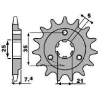 ПЕРЕДНЯ ЗІРОЧКА PBR СТАЛЬ КРОК 520 — SUZUKI DR600/650 85-95
