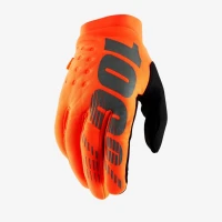 100 ПРОЦЕНТ РУКАВИЦІ CROSS/ENDURO МОДЕЛЬ BRISKER SOFTSHELL КОЛІР ОРАНЖЕВИЙ/ЧОРНИЙ РОЗМІР XL
