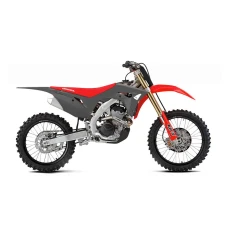 UFO КОМПЛЕКТ ПЛАСТІКОВ HONDA CRF 250R '18-'21, CRF 450R '17-'20 КОЛІР СІРИЙ/ ЧЕРВОНИЙ ( W КОМПЛЕКТІ КРИШКИ ТЕЛЕСКОПІЧНИЙ І НАКЛЕЙКИ )