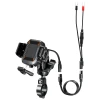 BIKETEC КРОНШТЕЙН ДЛЯ МОТОЦИКЛА ANTYWIBRACYJNY NA ТЕЛЕФОН QUICK LOCK Z ЗАРЯДНИЙ ПРИСТРІЙ INDUKCYJNA I USB-C R24-PD DAMPER - зображення 2
