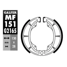 GALFER КОЛОДКИ БАРАБАННІ ДИСКОВІ ТОРМОЗНІ ЗАД SH602 KAWASAKI ELIMINATOR 125 '88-, KX 250 '85-'86, KX 500 '83, SUZUKI DR 125 '86-'00, DR 250 '86-'89, DR 600R/PD/DJEBEL/S '85-'89, GN 125/250 '93-, RG 80 GAMMA '88-, RG 125 '79-'92, RG 185 '75-, RM 500 '85-'8