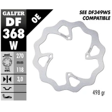 GALFER ДИСК ТОРМОЗНИЙ ПЕРІД SUZUKI RM 250Z '19-, RMX 450Z '18- WAVE (270X118X3MM)