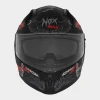 NOX ШОЛОМ INTEGRALNY (ПОВНИЙ FACE) Z БЛЕНДА N401 ZUMBI КОЛІР ЧОРНИЙ\/ЧЕРВОНИЙ МАТОВА РОЗМІР XL - зображення 2