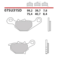 BREMBO 2026/03 КОЛОДКИ ДИСКОВІ ТОРМОЗНІ KH401 ВИКЛЮЧЕНИЙ ROAD SINTER SD (SPIEK METALICZNY) ПЕРІД/ЗАД (ECE R90)