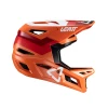 LEATT (НОВИНКА 2024) ШОЛОМ ВЕЛОСИПЕДИ MTB GRAVITY 4.0 V24 HELMET FLAME КОЛІР POMARANCZOWY\/BORDOWY\/BIALY РОЗМІР S (55-56 CM) - зображення 3