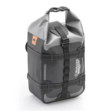 KAPPA СУМКА NA СИДІННЯ / БАГАЖНИК 10L 100% WODOSZCZELNA КОЛІР CZARNO-SREBRNY (K' RUGGED) (31X22X13CM)