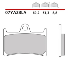 BREMBO 2026/03 КОЛОДКИ ДИСКОВІ ТОРМОЗНІ KH252 / KH380 SINTER LA (SPIEK METALICZNY) ПЕРІД (ECE R90)