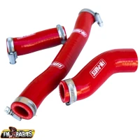 FM-PARTS SILIKONOWE WEZE/PRZEWODY РАДІАТОРА KTM EXC 250/300 TPI '20-'23, HUSQVARNA TE/TEI 250/300 TPI '20-'23 ,GAS-GAS EC 250/300 TPI '20-'23 КОЛІР ЧЕРВОНИЙ