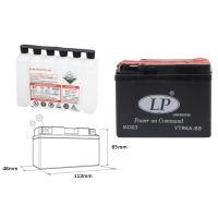 LANDPORT АКУМУЛЯТОР YTR4A-BS 12V 2,3AH 113X49X85 BEZOBSLUGOWY - ELEKTROLIT OSOBNO (6) UE2019/1148