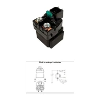 DZE РЕЛЕ СТАРТЕРА SUZUKI GSF 650 BANDIT '07-'12; GSF 1200 '06; GSF 1250 '07-'11; GSX 650F '08-'13; GSX 1000S '17; GSX 1250 '10-'11; VZR 1800 INTRUDER '06-'12; VZR 1800 BOULEVARD '06-'17; DUCATI PANIGALE (OEM 31800-38G00; 39740071A) (12V/150A)