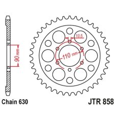 ЗАДНЯ ЗІРКА JR 858 35 YAMAHA XV 920R / XV 1000 '81-82, TR1 '81-85 (85835JT) (LANC. 630)