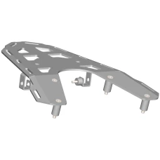 CROSSPRO ЗАДНІЙ БАГАЖНИК GASGAS ES 700 '22-'24, SM 700 '22-'24, KTM 690 ENDURO R , SMC R '20-'25  КОЛІР ЧОРНИЙ