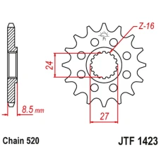 ПЕРЕДНЯ ЗІРКА JR CHT 2192 16 SUZUKI GSXR 1000 '09-16' (219216JT) (LANC. 520) КОНВЕРСІЯ