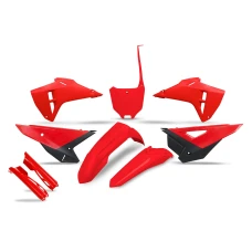 UFO 2024/11 КОМПЛЕКТ ПЛАСТІКОВ (ПОВНИЙ KIT) Z OSLONAMI ТЕЛЕСКОПІЧНИЙ (АМОРТИЗАТОРІВ) HONDA CRF 250R / 450R '25 КОЛІР OEM (ЧЕРВОНИЙ / ЧОРНИЙ)