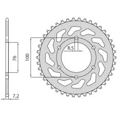 SUNSTAR ЗІРОЧКА ЗАД 4513 48 YAMAHA YZF 125R '08-'15 (JTR1844.48) (LANC. 428) (451348JT)