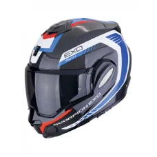 SCORPION ШОЛОМ SZCZEKOWY (SZCZEKA DO ЗАДУ) EXO-TECH КАРБОН COSY BLACK/BLUE/RED КОЛІР CZARNY/NIEBIESKI/CZERWONY РОЗМІР L