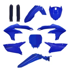 КОМПЛЕКТ ПЛАСТИКА POLISPORT (ПОВНИЙ KIT) YAMAHA YZ 250F '24-'25; YZ 450F '23-'25 В КОМПЛЕКТІ ПЕРЕДНЯ ПАНЕЛЬ (8680900001)  І КРИШКИ АМОРТИЗАТОРІВ (8352300005) КОЛІР СИНІЙ