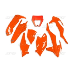 UFO КОМПЛЕКТ ПЛАСТІКОВ KTM EXC/EXCF '17-'19 Z ЗАХИСТ ФАРИ КОЛІР КОЛІР ПОМАРАНЧ FLUO (KT523FFLU)