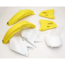 UFO КОМПЛЕКТ ПЛАСТІКОВ SUZUKI RM 125-250 '06-'17 КОЛІР OEM (BIALY/ZOLTY) (SU406E999)