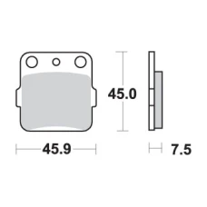 SBS АКЦІЯ КОЛОДКИ ДИСКОВІ ТОРМОЗНІ KH084 OFF-ROAD RACING SINTER КОЛІР ЗОЛОТИЙ