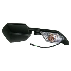 EMGO 2025/02 ДЗЕРКАЛО KAWASAKI ZX-10R '08-'10 ПРАВА (OEM: 56001-0103) КОЛІР ЧОРНИЙ (УЗОР ОРИГІНАЛУ) (УПРАВЛІННЯ)