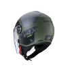 МОТОШОЛОМ ВІДКРИТИЙ CABERG JET МОДЕЛЬ RIVIERA V4X ALPHA КОЛІР ЗЕЛЕНИЙ\/ЧОРНИЙ\/СІРИЙ МАТОВИЙ РОЗМІР L - зображення 3