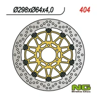 NG ДИСК ТОРМОЗНИЙ ПЕРІД YAMAHA FZS600 '98-'03, TDM850 '91-'01 (298X64X4) PLYWAJACA (ЗОЛОТИЙ МАТЕРІАЛ)