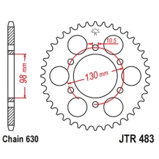 ЗАДНЯ ЗІРКА JR 483 33 KAWASAKI Z 900 '73-76' (48333JT) (LANC.630)