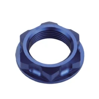 ACCEL ГАЙКА ВЕРХНЯ ПОЛКИ YAMAHA , SUZUKI, HONDA (M24X32) КОЛІР СИНІЙ