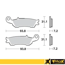 PROX ПЕРІД ТОРМОЗНИЙ ПІДКЛАДКА YZ125/250 '08-21 + YZ250F/450F '08-19