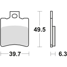 TRW LUCAS КОЛОДКИ ДИСКОВІ ТОРМОЗНІ KH193 ORGANIC SUZUKI AP 95-98, UX 99-00, YAMAHA NS 50 '13-, YN 50 '97-, XN 125 00-03, ПЕРІД (АКЦІЯ)