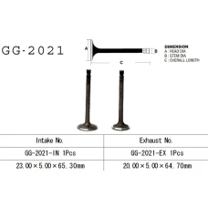 VESRAH КЛАПАН ВПУСКНИЙ YAMAHA YFM 80 '85-'08 (OEM: 22K-12111-01,2D3-12111-00) (1 ШТ.) (MADE IN JAPAN)