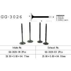 VESRAH КЛАПАН ВИПУСКНИЙ SUZUKI DR 250 S/SE '90-95' (OEM: 12912-15D01) (1 ШТ.) (MADE IN JAPAN)