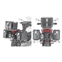 KAPPA 2023/04 СТЕЛАЖ KUFROW БОКОВИХ SZYBKIEGO ВСТАНОВЛЕННЯ MONOKEY CAM SIDE MOTO GUZZI V85 TT '19-'22 - ПІД KUFRY KFR K'FORCE АЛЮМІНІЙ
