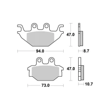 SBS BRAKEPADS КЕРАМІЧНІ