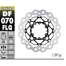 GALFER ДИСК ТОРМОЗНИЙ ПЕРІД HONDA CBR 600 RR '03-'17; CBR 1000 RR '04-'05; CB 1000 R '08-'17; CB 1300 F/S '05-; CTX 1300 C '14- (CUBIQ FLOATING) (310X940X5MM)