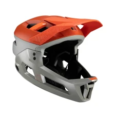 LEATT (2023/2024) ШОЛОМ ВЕЛОСИПЕДИ MTB ENDURO 3.0 V24 HELMET GLOW КОЛІР POMARANCZOWY/SZARY РОЗМІР S (51-55 CM)