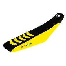 BLACKBIRD ПОКРИВКА/ПОКРИВКА NA СИДІННЯ SUZUKI RMZ 450 '05-'07 DOUBLE GRIP 3 КОЛІР  ЧОРНИЙ/ЖОВТИЙ