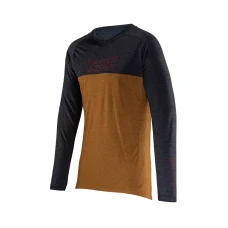 LEATT (НОВИНКА 2024) СОРОЧКА ROWEROWA MTB GRAVITY 2.0 JERSEY PEANUT КОЛІР BRAZOWY/GRAFITOWY РОЗМІР L