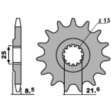 PBR ЗІРОЧКА ПЕРІД 2137 16 18NC KAWASAKI Z 1000 03-06, ZX 9R 02-03 (JTF1537.16) (LANC. 525)