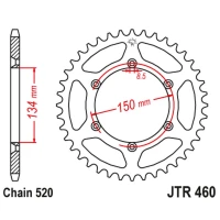 JT ЗІРОЧКА ЗАД 489 47 АЛЮМІНІЙ RACELITE KAWASAKI KX/KXF '84-20 (48947JT) (LANC. 520) КОЛІР ЧОРНИЙ