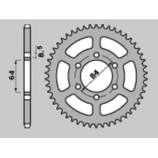 CHT ЗІРОЧКА ЗАД 809 44 SUZUKI DR 125SE '94-'00 (LANC. 428)